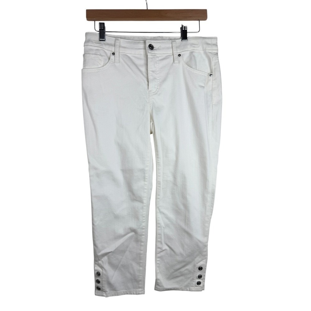 NWT Chico's So Slimming Girlfriend Slim Leg Crop Pants Size 0P | US 4P White